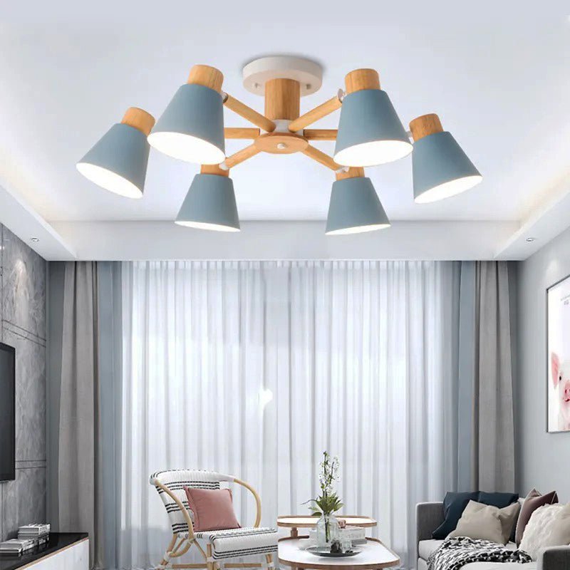 Nordic Wood LED Chandelier – Housdecor