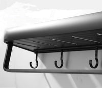 Aluminium Bathroom Shelf - Black - Housdecor Hooks