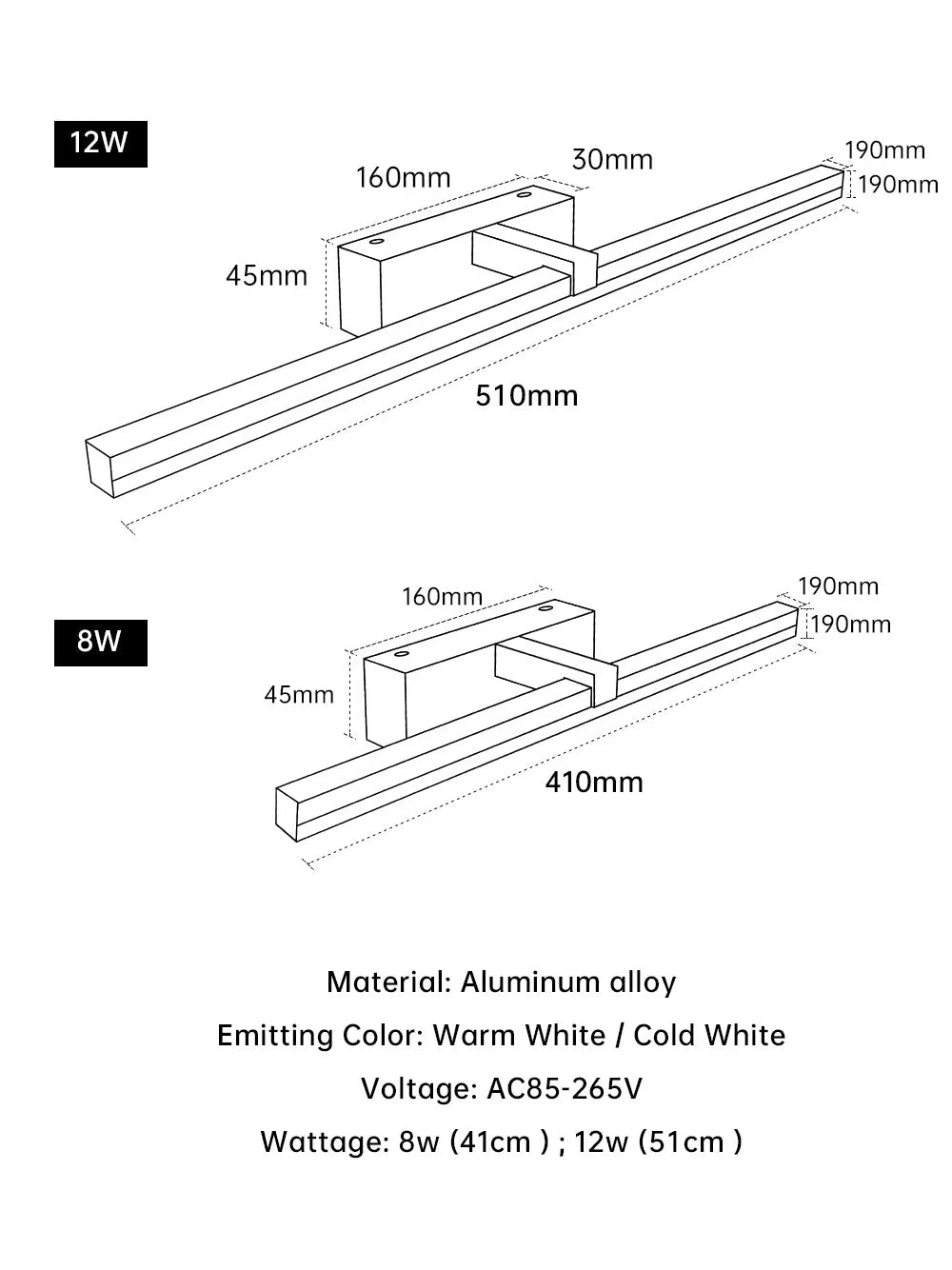 Aluminium Wall LED Lamp - Housdecor