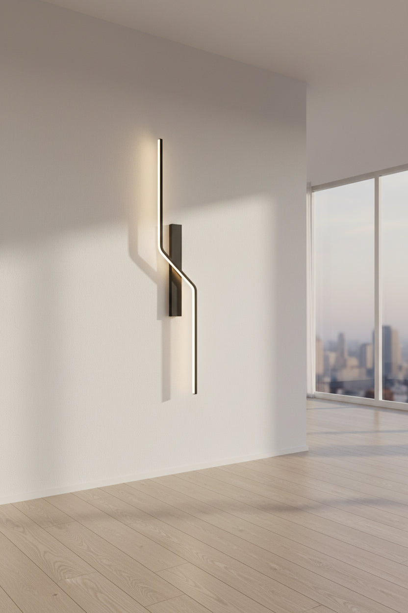 Strip LED Wall Lamp - Matte Black - 80/100/120cm