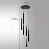 Cascade Teardrop LED Pendant Chandelier - Housdecor Ceiling Light Fixture