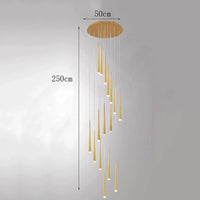 Cascade Teardrop LED Pendant Chandelier - Housdecor Ceiling Light Fixture