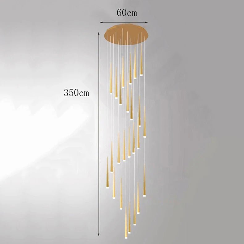Cascade Teardrop LED Pendant Chandelier - Housdecor Ceiling Light Fixture