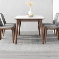 Cavella White Stone Dining Table - Housdecor Dining Table