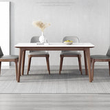 Cavella White Stone Dining Table - Housdecor Dining Table