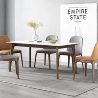 Cavella White Stone Dining Table - Housdecor Dining Table