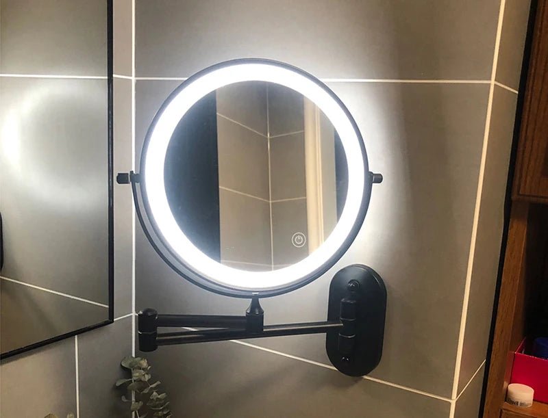 Chrome Smart Bathroom Makeup Mirror x7 Magnifier - Housdecor