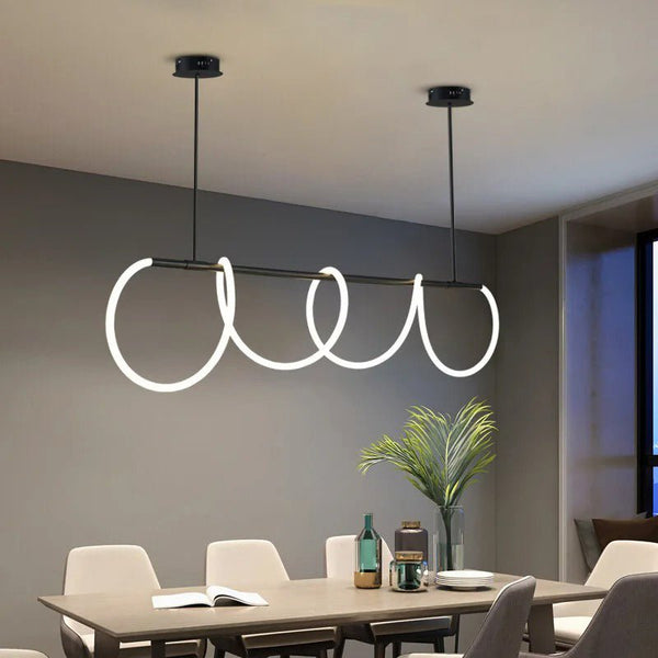 Contemporary "Malleable" LED Hanging Chandelier - Housdecor