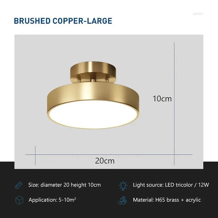 CopperHalo Modern LED Ceiling Light - Housdecor