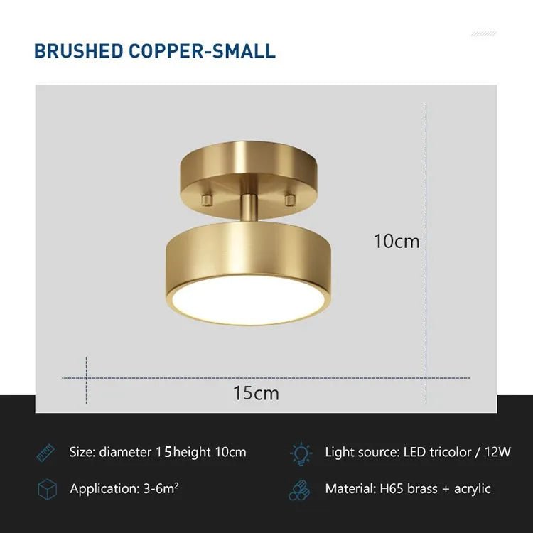 CopperHalo Modern LED Ceiling Light - Housdecor