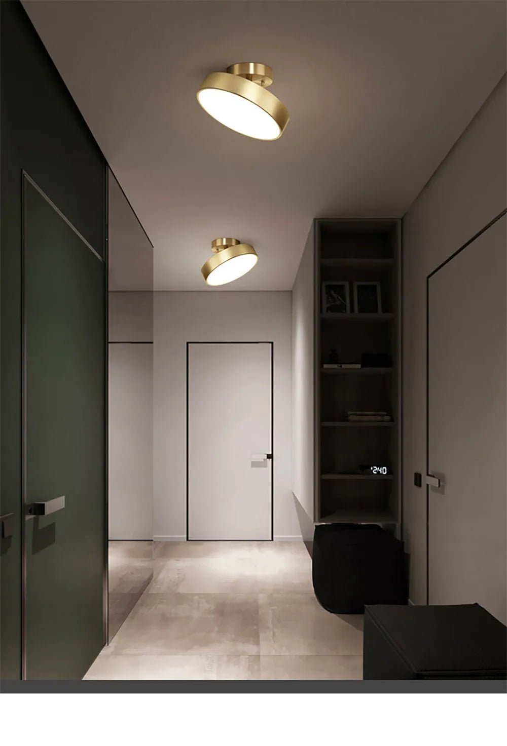 CopperHalo Modern LED Ceiling Light - Housdecor