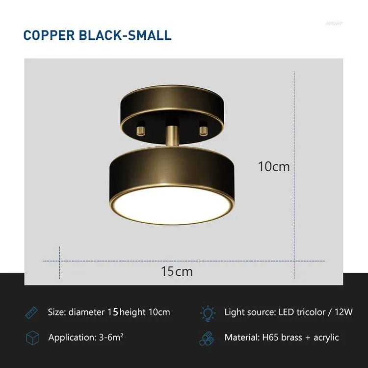 CopperHalo Modern LED Ceiling Light - Housdecor