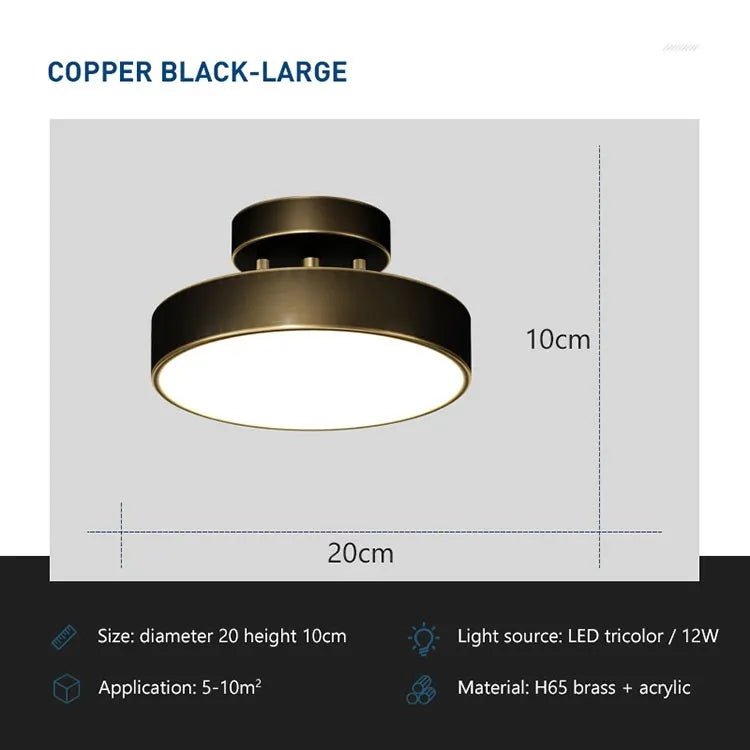 CopperHalo Modern LED Ceiling Light - Housdecor