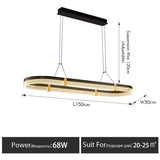 Eclipse Aura LED Chandelier - Housdecor Ceiling Light Fixture