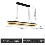 Eclipse Aura LED Chandelier - Housdecor Ceiling Light Fixture