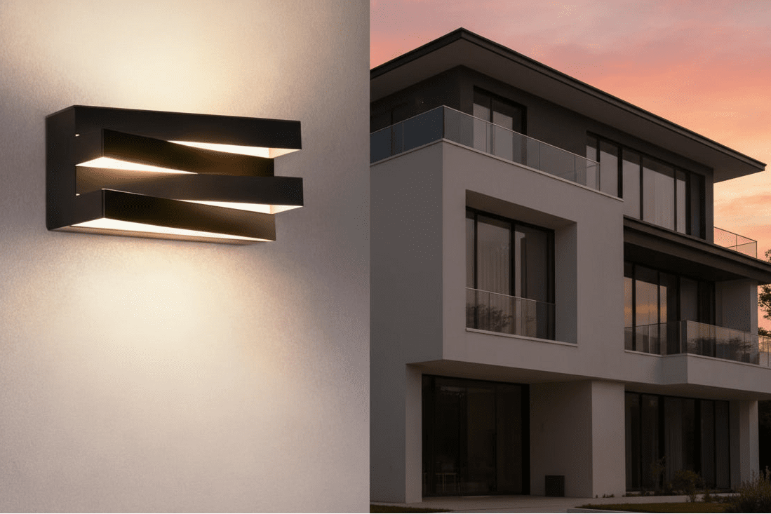 LumaSquare Modern Outdoor LED Wall Light - Housdecor