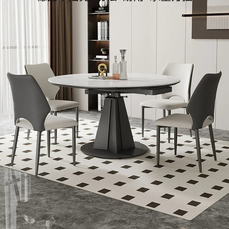Lunara Expandable Marble - Top Dining Table - Housdecor Dining Table