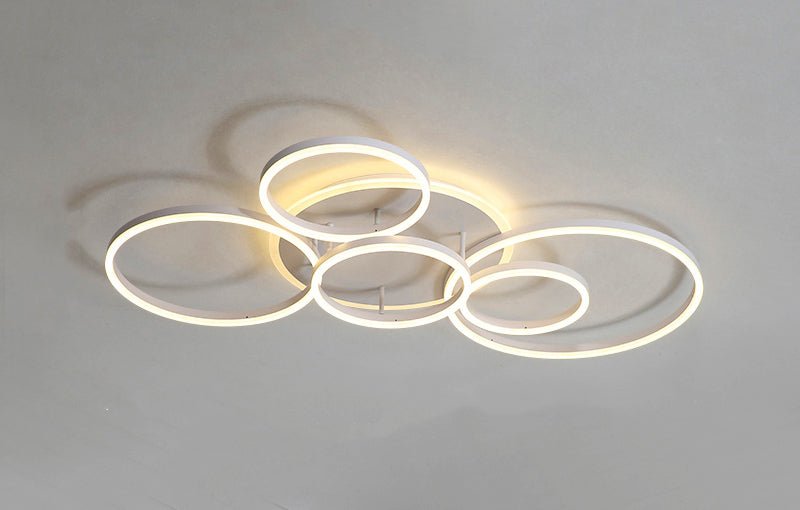 Metal Circle Contemporary LED Chandelier - Housdecor