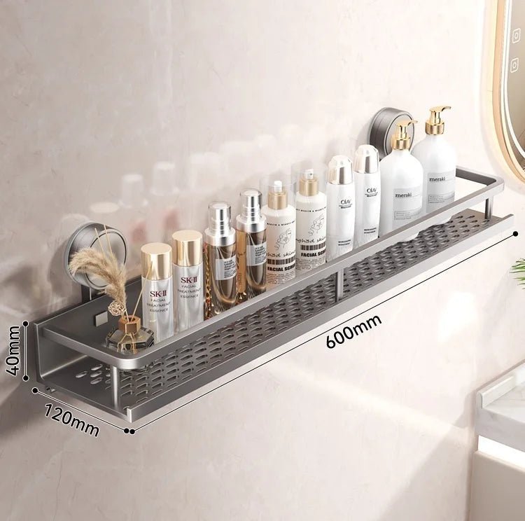 No Drill Aluminium Bathroom Rack - Housdecor