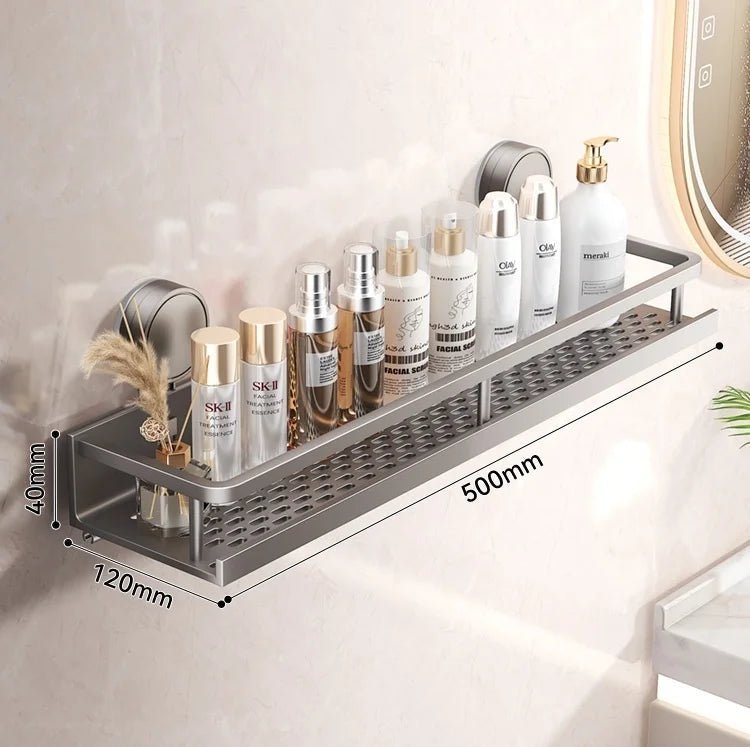 No Drill Aluminium Bathroom Rack - Housdecor