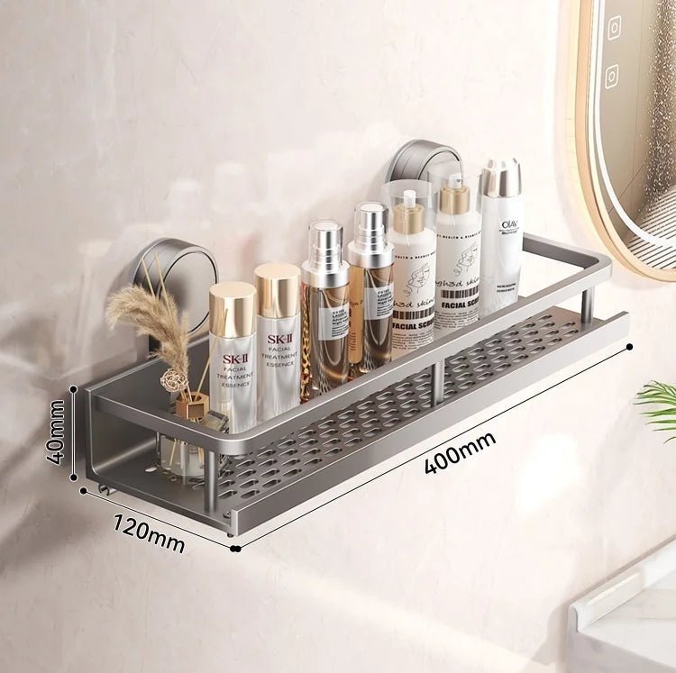 No Drill Aluminium Bathroom Rack - Housdecor
