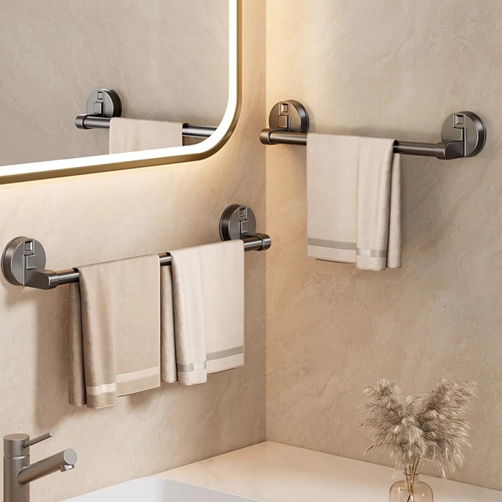 No Drill Bathroom Hand Towel Rack 30/40/50cm - Housdecor