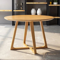 Nordika Haven Round Wood Dining Table - Housdecor Dining Table