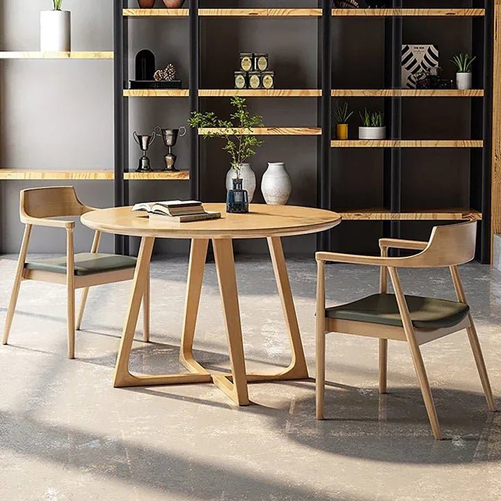 Nordika Haven Round Wood Dining Table - Housdecor Dining Table