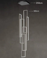 Sculptural Geometric LED Pendant Chandelier - Housdecor Ceiling Light Fixture